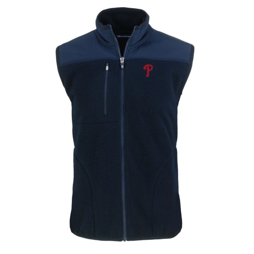 MLB Philadelphia Phillies Cascade Eco Sherpa Fleece Full-Zip Vest