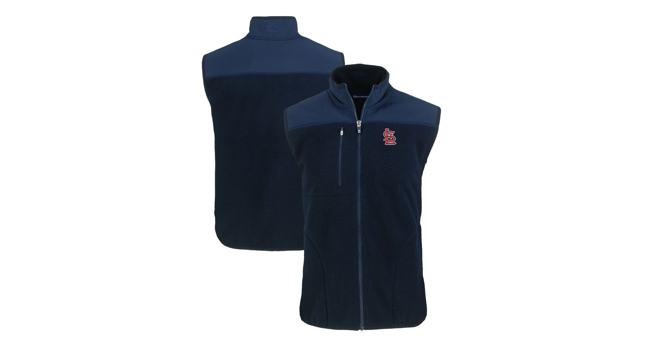 MLB St. Louis Cardinals Cascade Eco Sherpa Fleece Full-Zip Vest