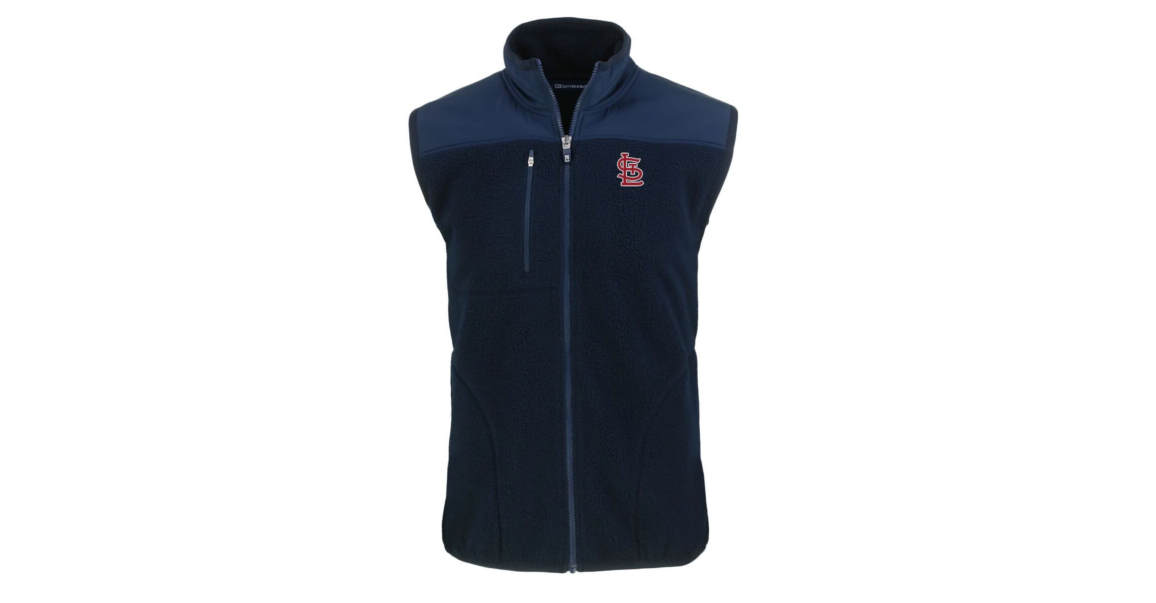 MLB St. Louis Cardinals Cascade Eco Sherpa Fleece Full-Zip Vest