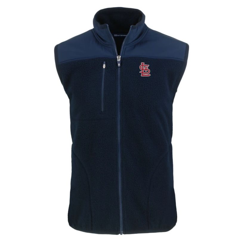 MLB St. Louis Cardinals Cascade Eco Sherpa Fleece Full-Zip Vest