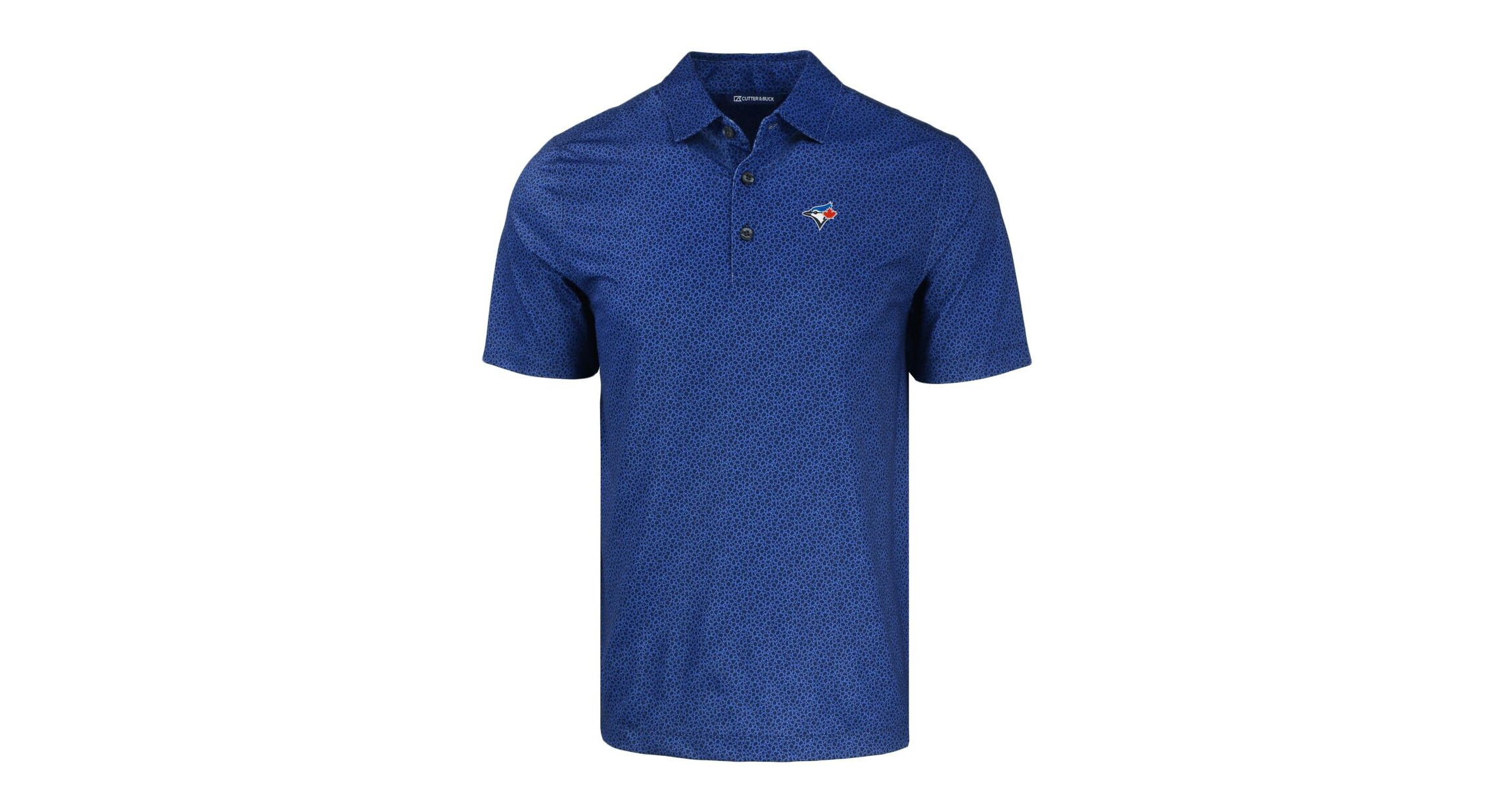 Toronto Blue Jays MLB Toronto Jays Pike Eco Pebble Print Stretch Recycled Polo