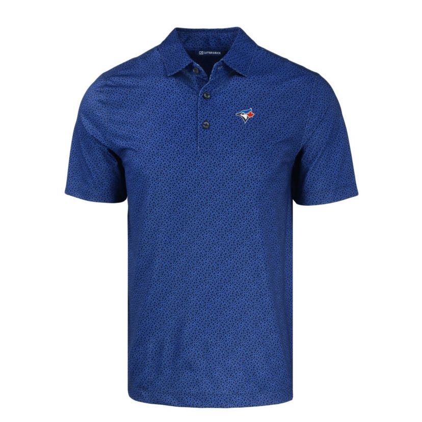 Toronto Blue Jays MLB Toronto Jays Pike Eco Pebble Print Stretch Recycled Polo