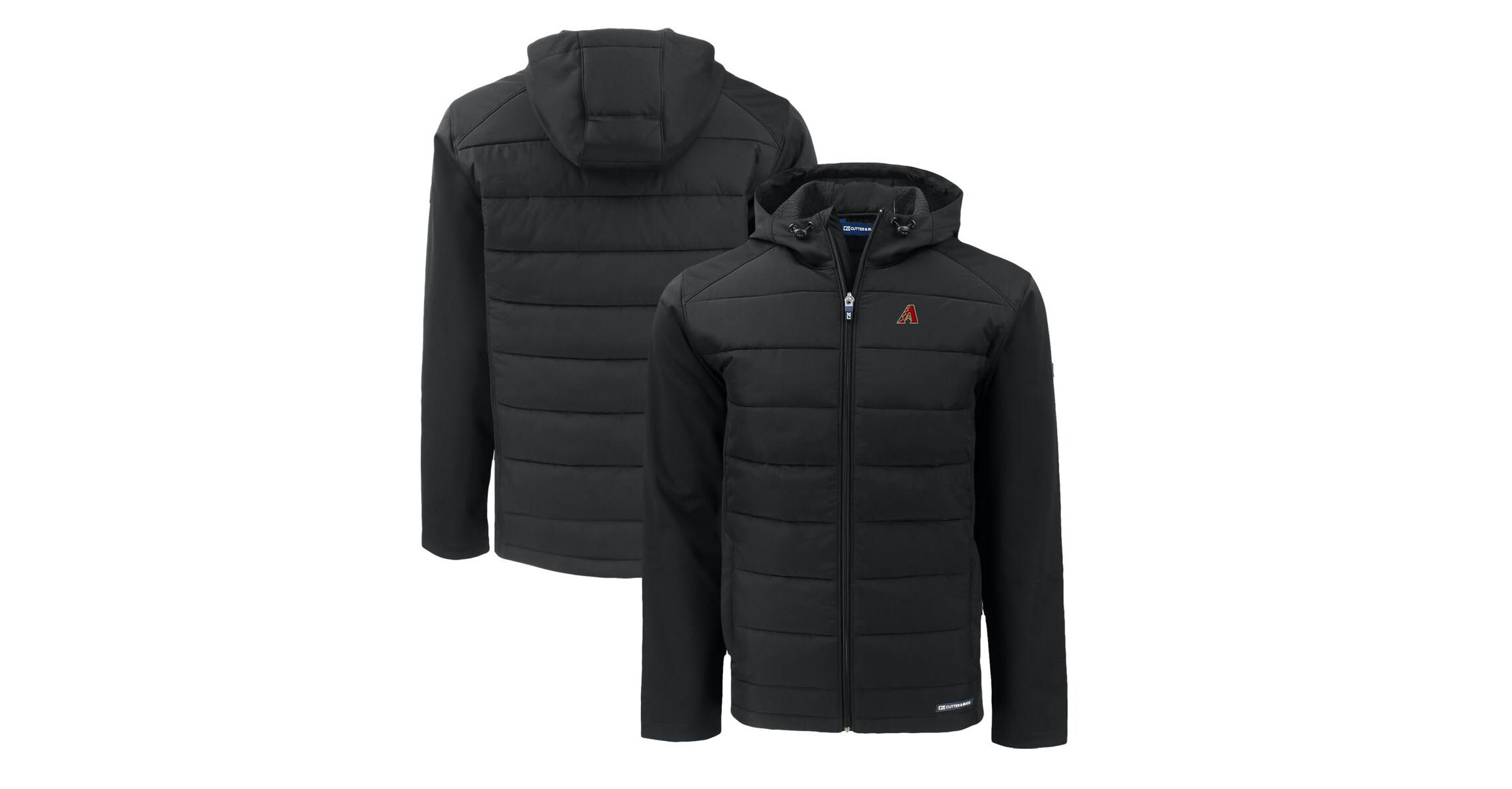 MLB Arizona Diamondbacks Evoke Hybrid Eco Softshell Recycled Full-Zip Hoodie
