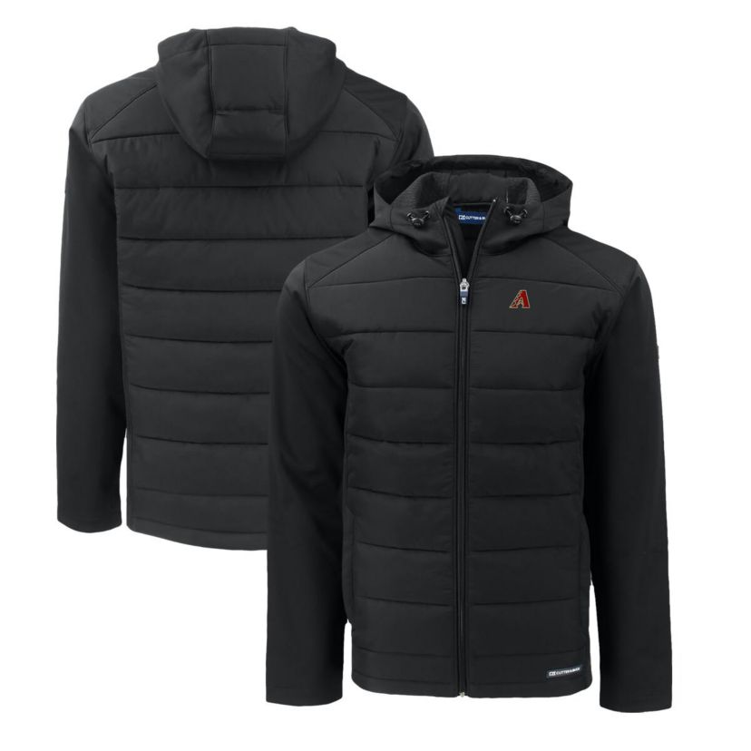 MLB Arizona Diamondbacks Evoke Hybrid Eco Softshell Recycled Full-Zip Hoodie