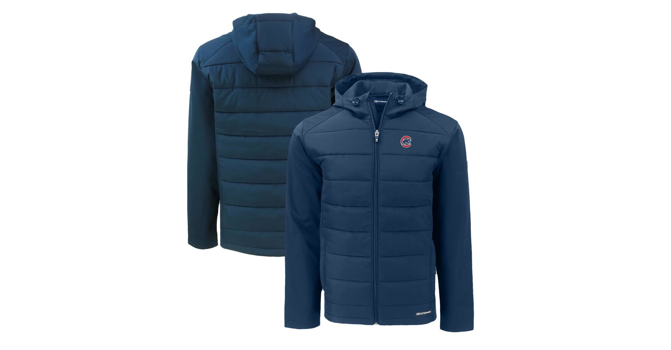 MLB Chicago Cubs Evoke Hybrid Eco Softshell Recycled Full-Zip Hoodie