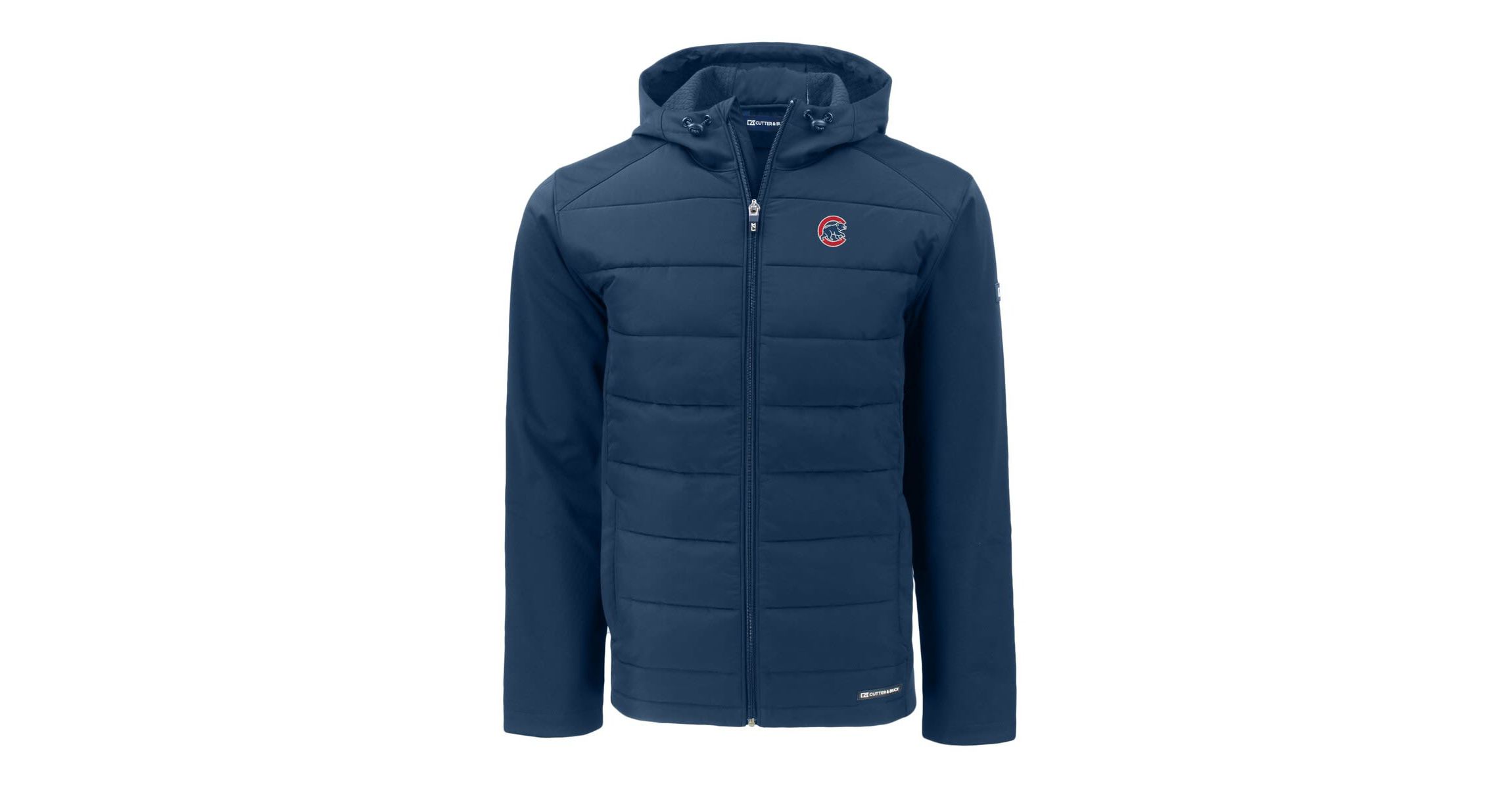 MLB Chicago Cubs Evoke Hybrid Eco Softshell Recycled Full-Zip Hoodie