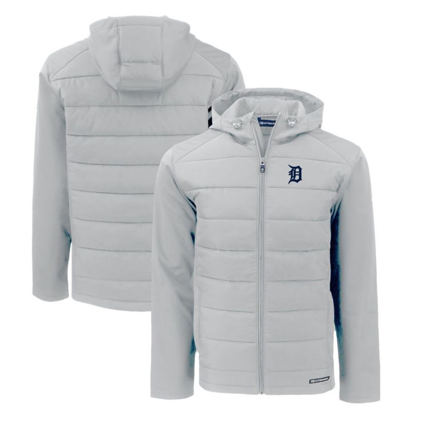 MLB Detroit Tigers Evoke Hybrid Eco Softshell Recycled Full-Zip Hoodie