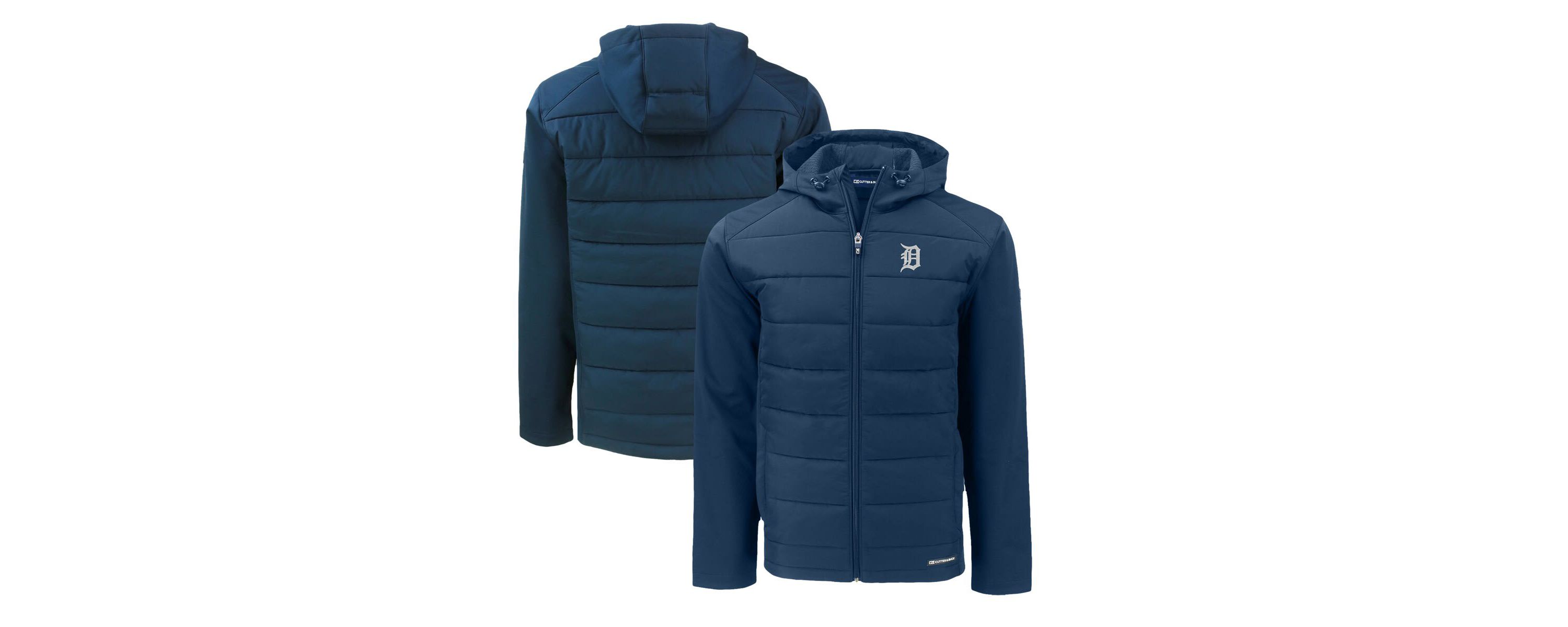 MLB Detroit Tigers Evoke Hybrid Eco Softshell Recycled Full-Zip Hoodie
