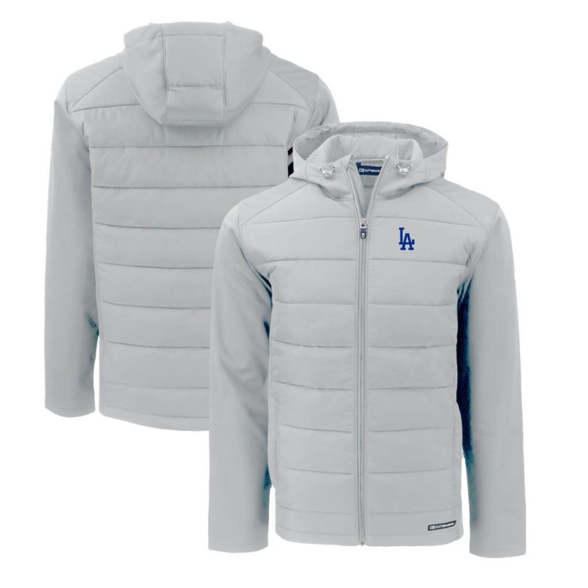 MLB Los Angeles Dodgers Evoke Hybrid Eco Softshell Recycled Full-Zip Hoodie