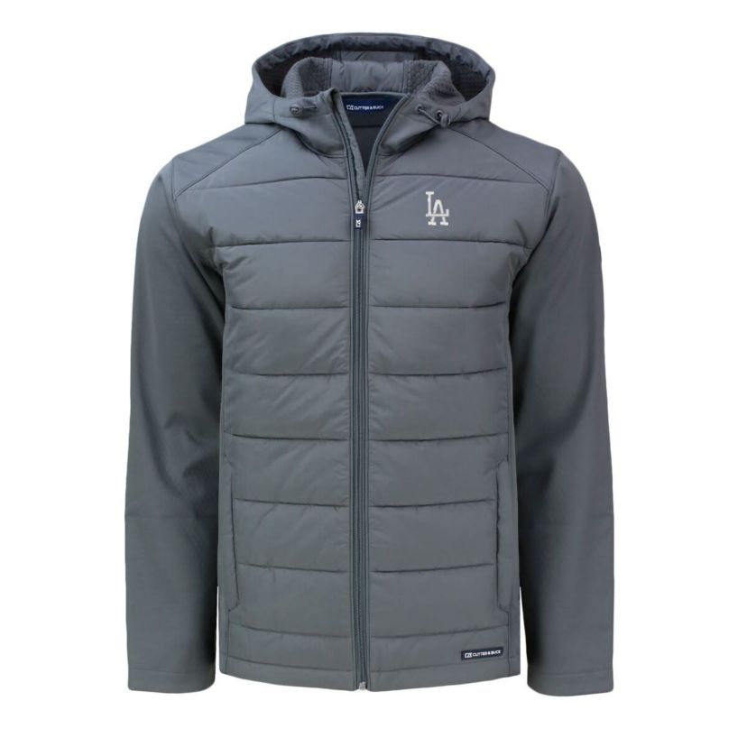 MLB Los Angeles Dodgers Evoke Hybrid Eco Softshell Recycled Full-Zip Hoodie