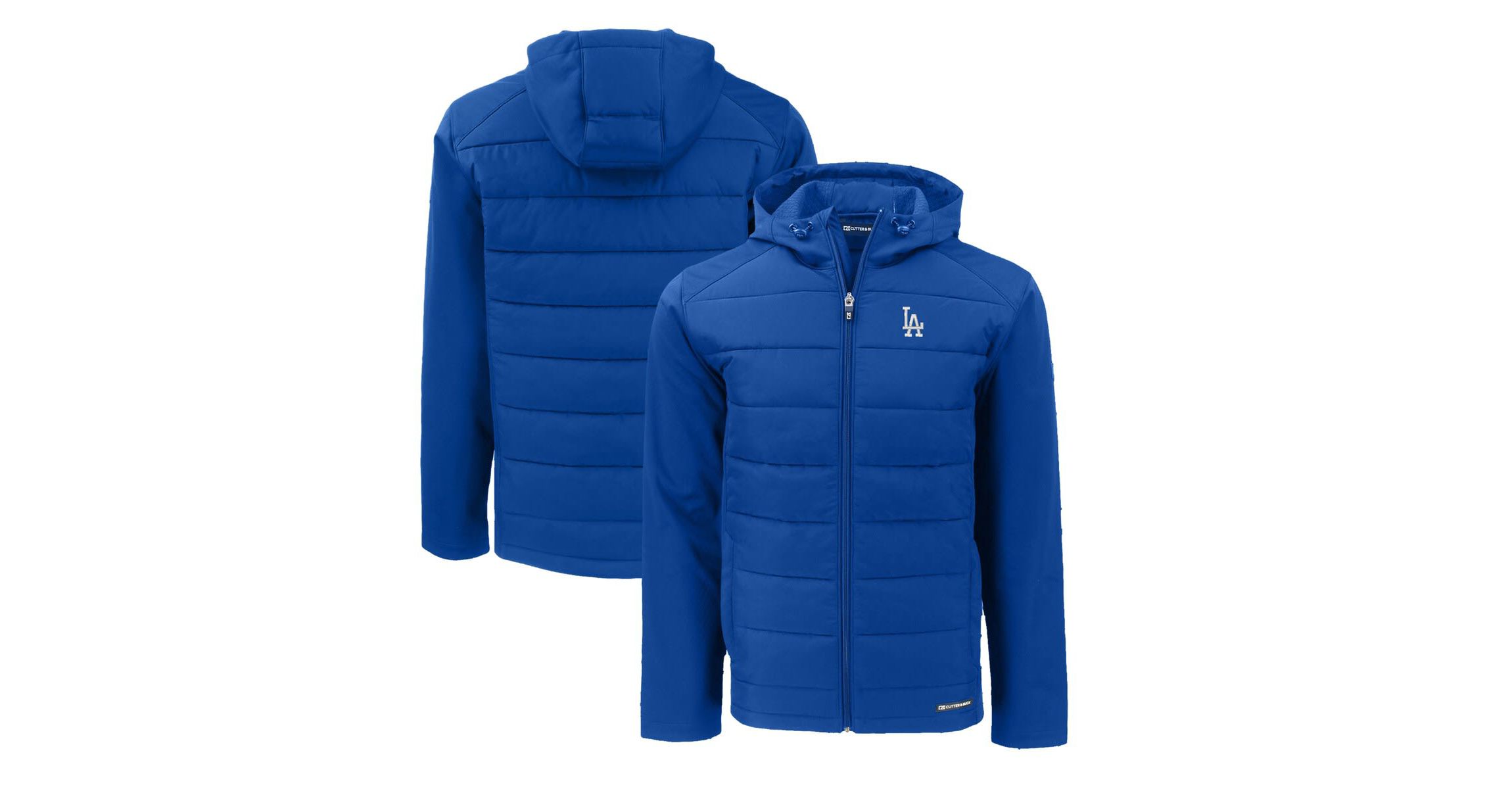 MLB Los Angeles Dodgers Evoke Hybrid Eco Softshell Recycled Full-Zip Hoodie