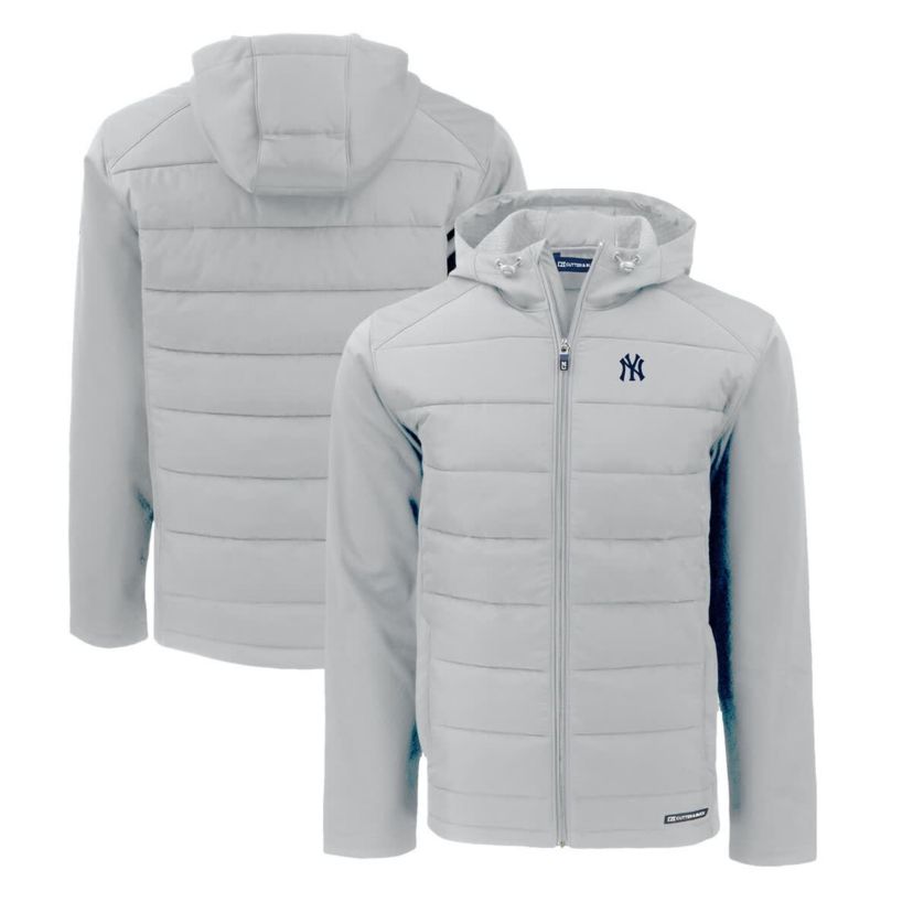 MLB New York Yankees Evoke Hybrid Eco Softshell Recycled Full-Zip Hoodie