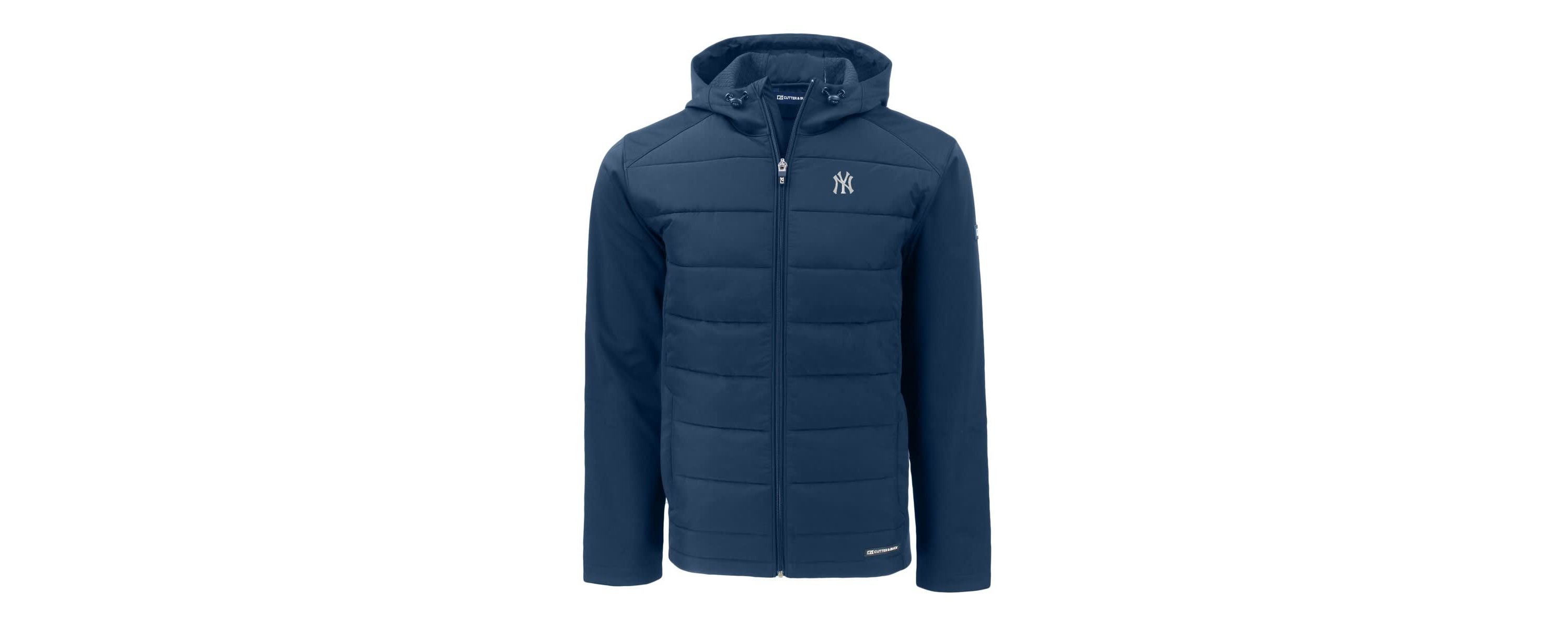 MLB New York Yankees Evoke Hybrid Eco Softshell Recycled Full-Zip Hoodie