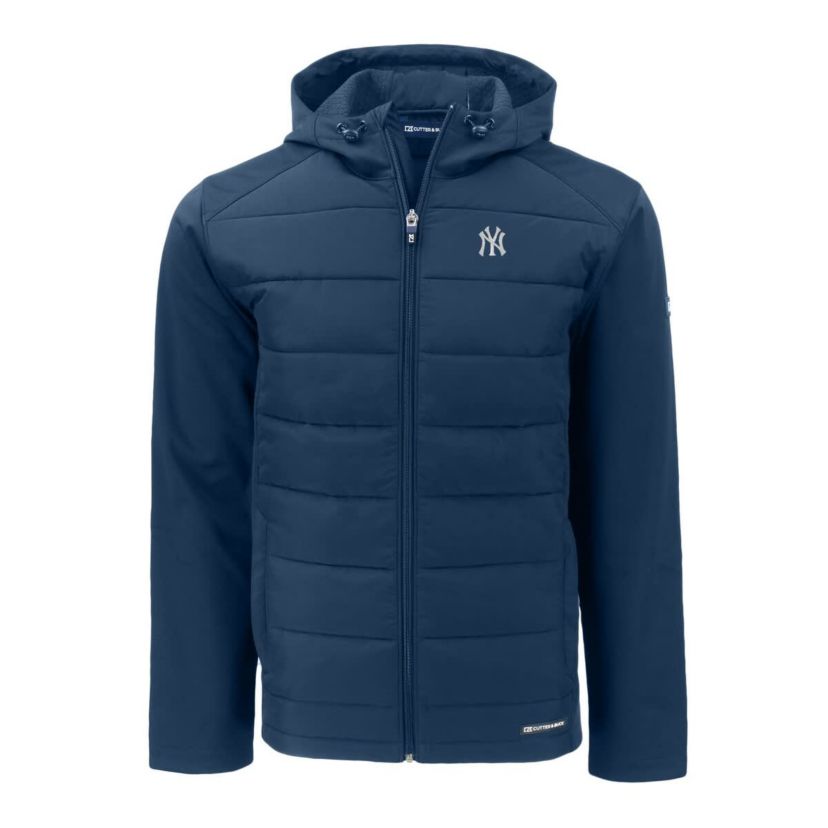 MLB New York Yankees Evoke Hybrid Eco Softshell Recycled Full-Zip Hoodie