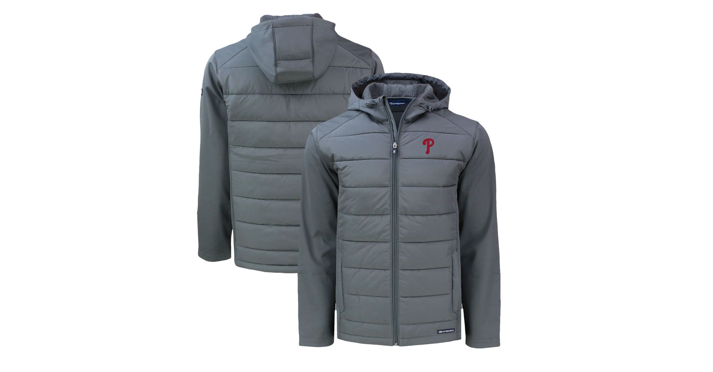 MLB Philadelphia Phillies Evoke Hybrid Eco Softshell Recycled Full-Zip Hoodie