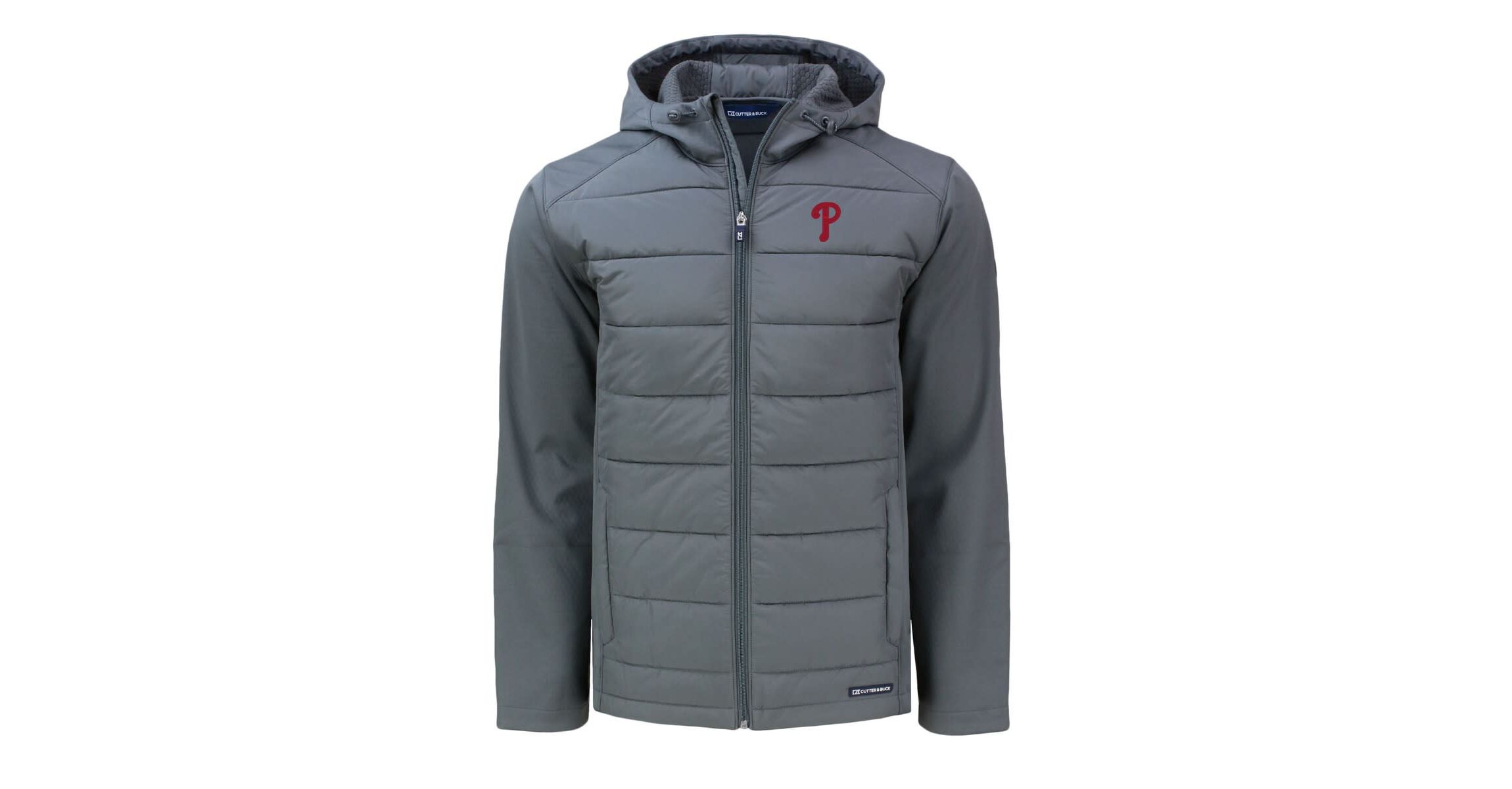 MLB Philadelphia Phillies Evoke Hybrid Eco Softshell Recycled Full-Zip Hoodie