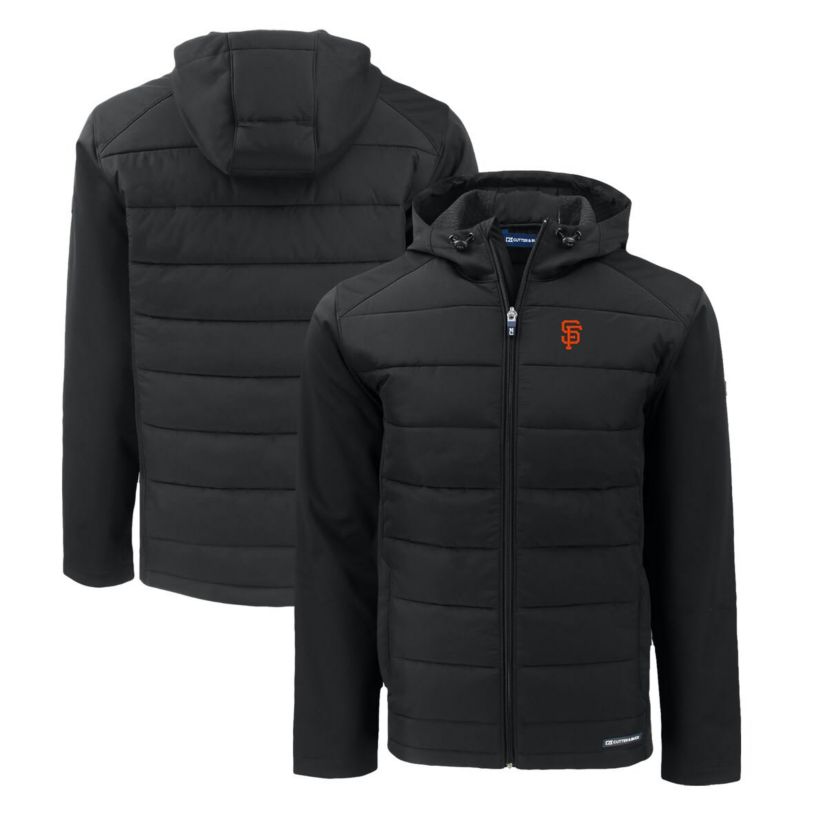 MLB San Francisco Giants Evoke Hybrid Eco Softshell Recycled Full-Zip Hoodie