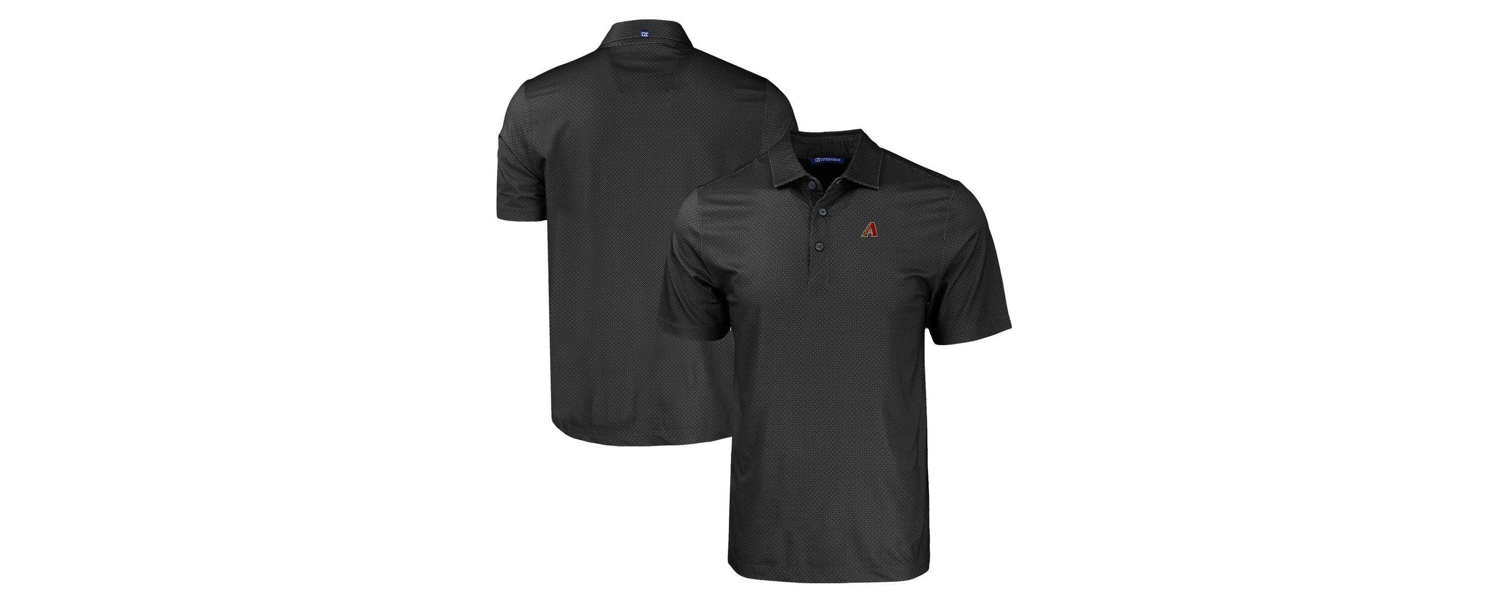 MLB Arizona Diamondbacks Pike Eco Tonal Geo Print Stretch Recycled Polo