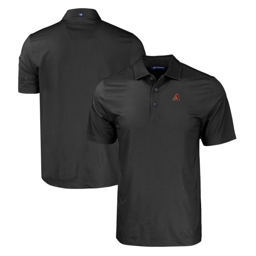 MLB Arizona Diamondbacks Pike Eco Tonal Geo Print Stretch Recycled Polo