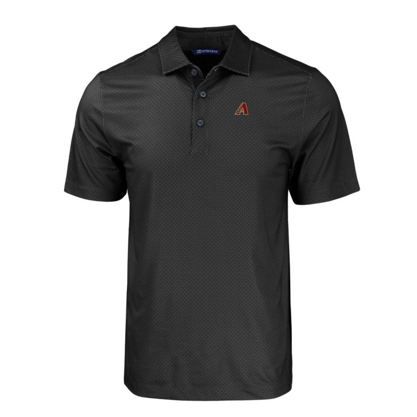 MLB Arizona Diamondbacks Pike Eco Tonal Geo Print Stretch Recycled Polo