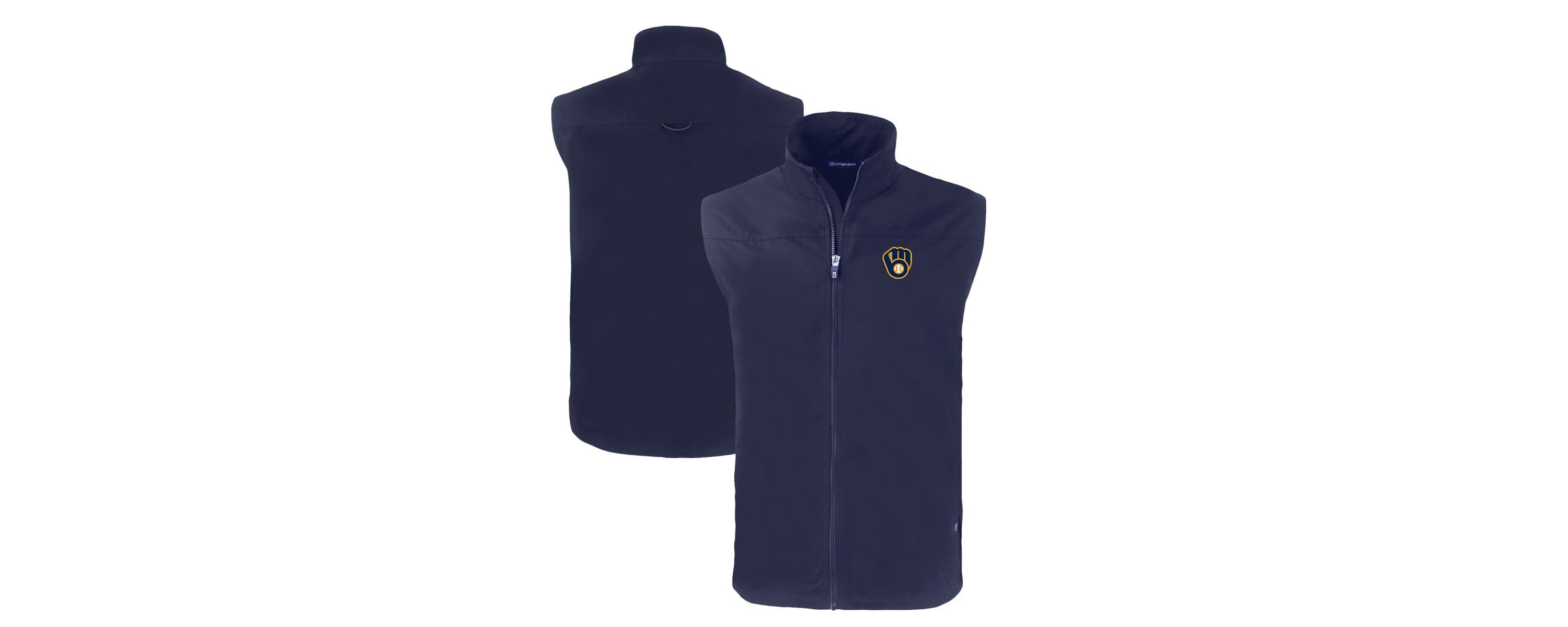 MLB Milwaukee Brewers Charter Eco Recycled Full-Zip Vest