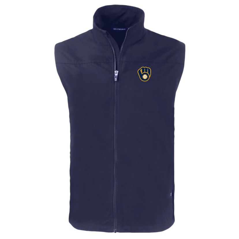 MLB Milwaukee Brewers Charter Eco Recycled Full-Zip Vest