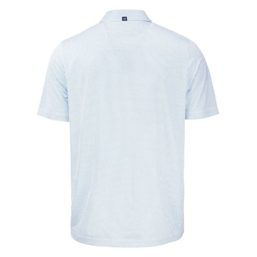 MLB Light Atlanta Braves Pike Eco Symmetry Print Stretch Recycled Polo