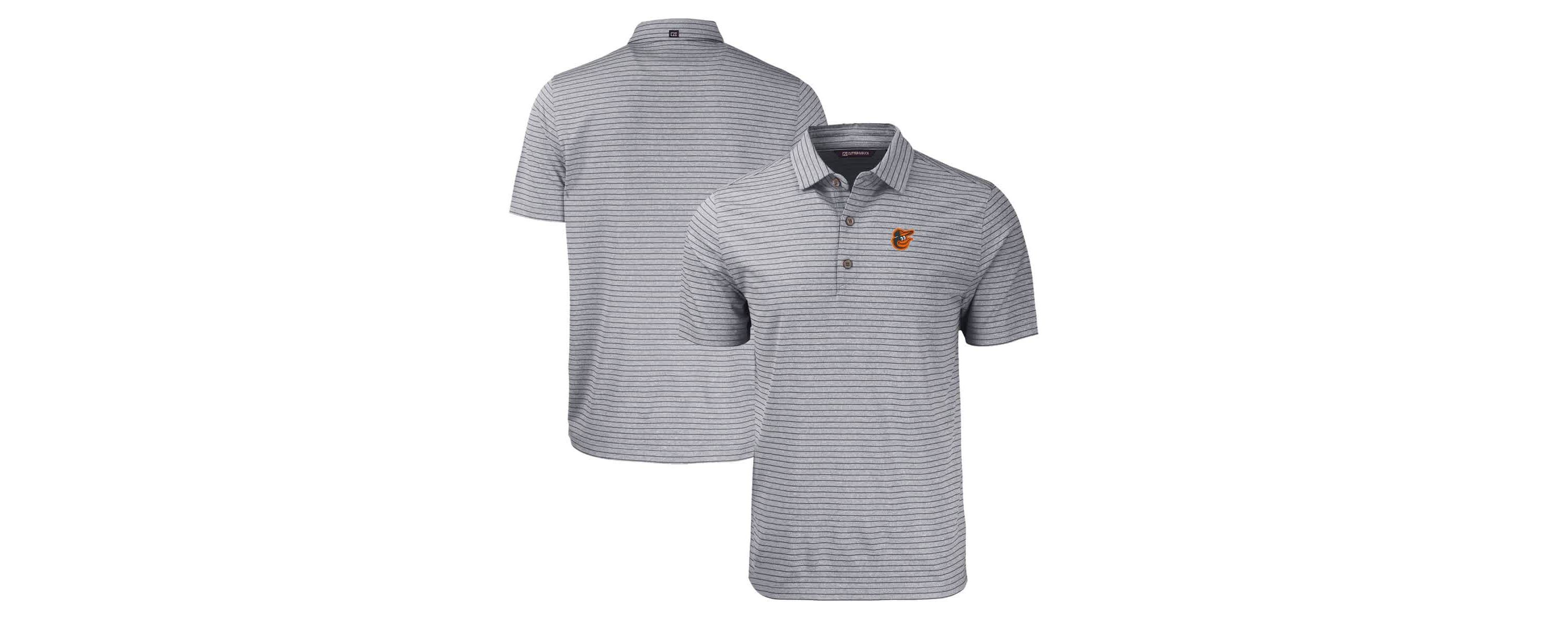 MLB Baltimore Orioles Forge Eco ed Stripe Stretch Recycled Polo