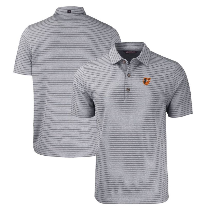 MLB Baltimore Orioles Forge Eco ed Stripe Stretch Recycled Polo