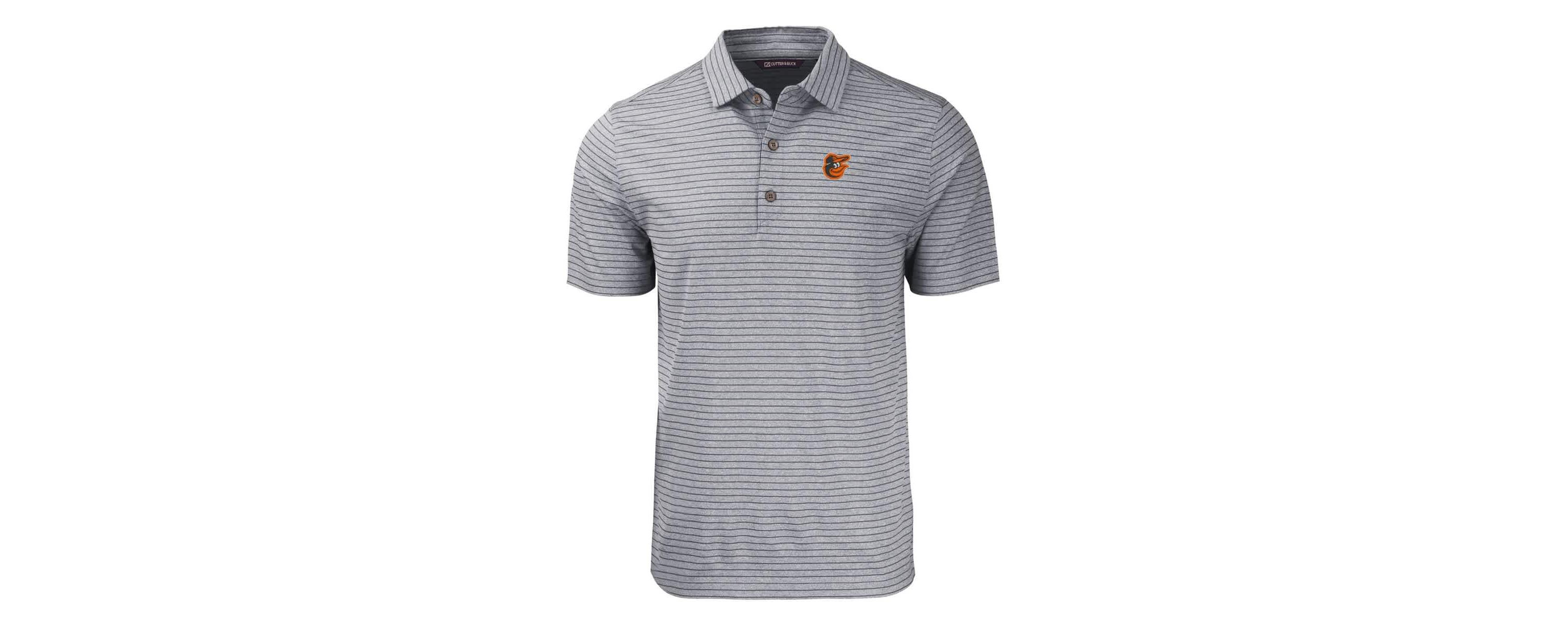MLB Baltimore Orioles Forge Eco ed Stripe Stretch Recycled Polo