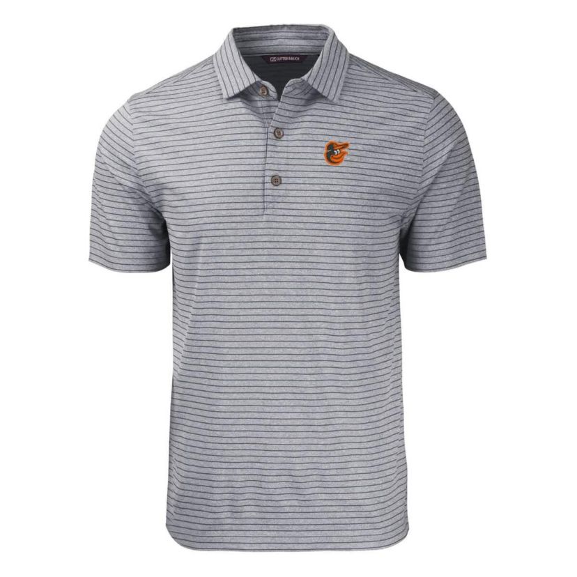 MLB Baltimore Orioles Forge Eco ed Stripe Stretch Recycled Polo