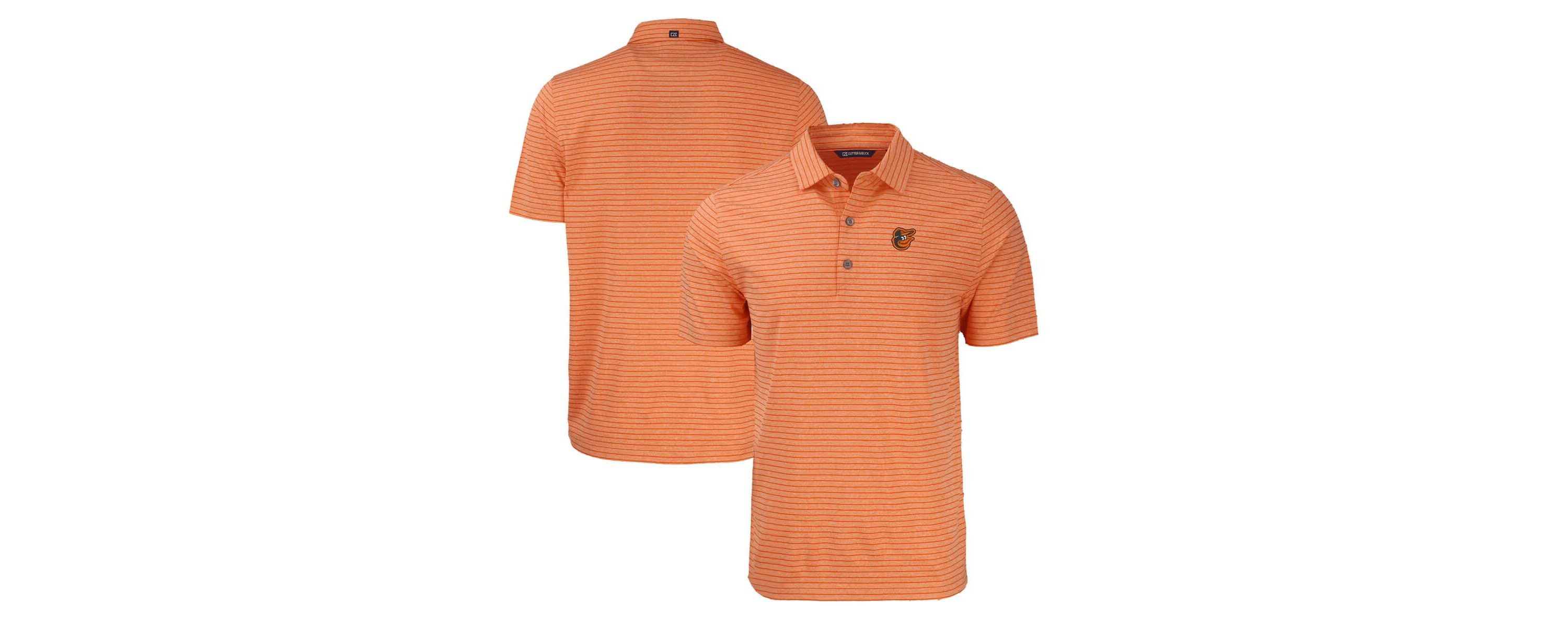 MLB Baltimore Orioles Forge Eco ed Stripe Stretch Recycled Polo
