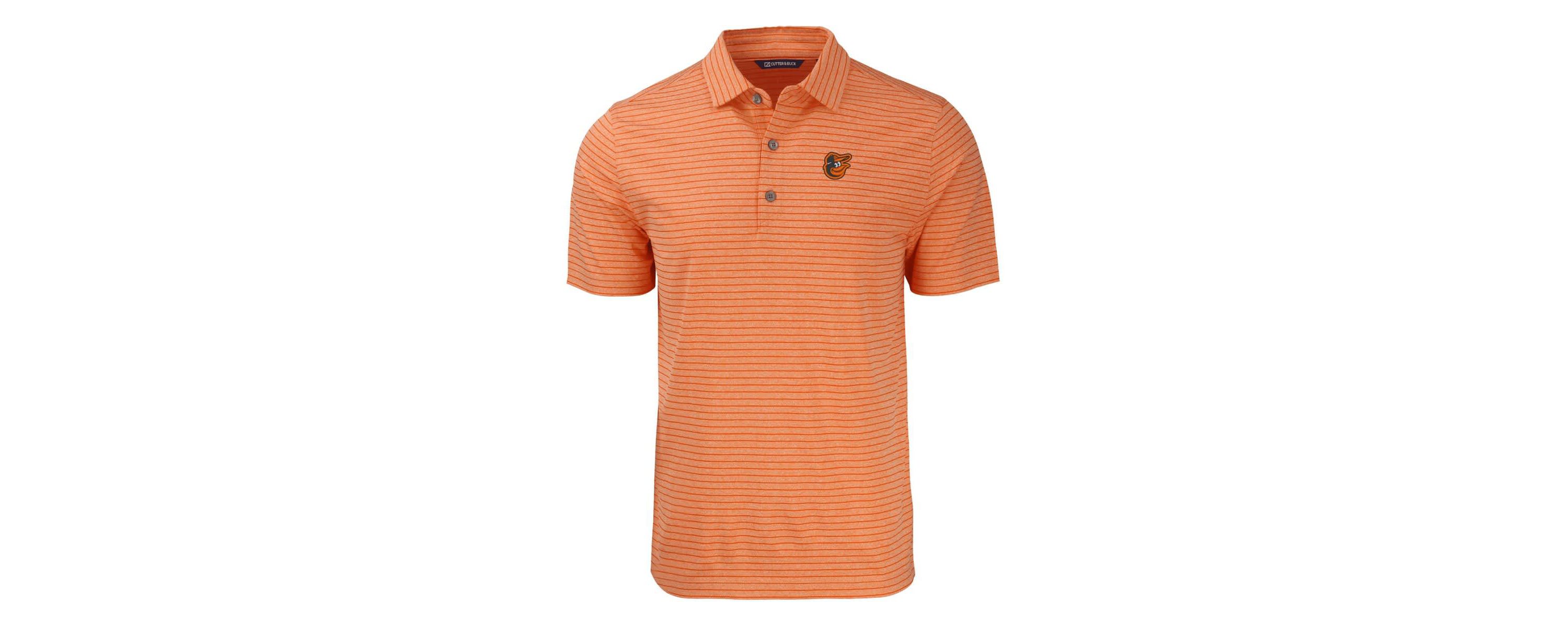 MLB Baltimore Orioles Forge Eco ed Stripe Stretch Recycled Polo