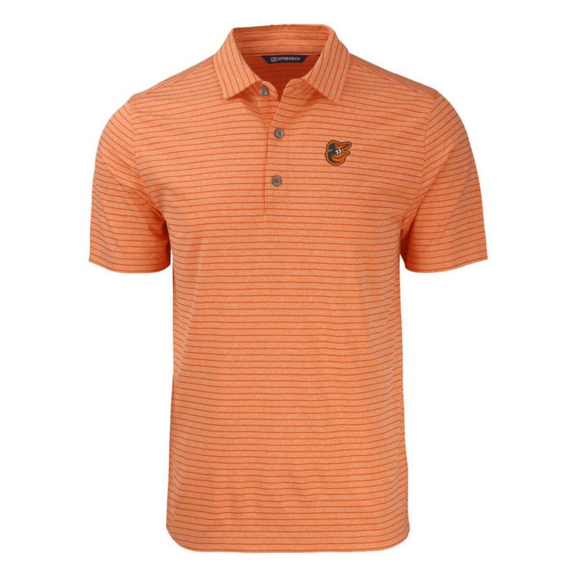 MLB Baltimore Orioles Forge Eco ed Stripe Stretch Recycled Polo
