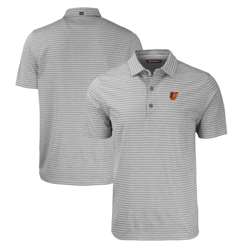MLB Baltimore Orioles Forge Eco ed Stripe Stretch Recycled Polo