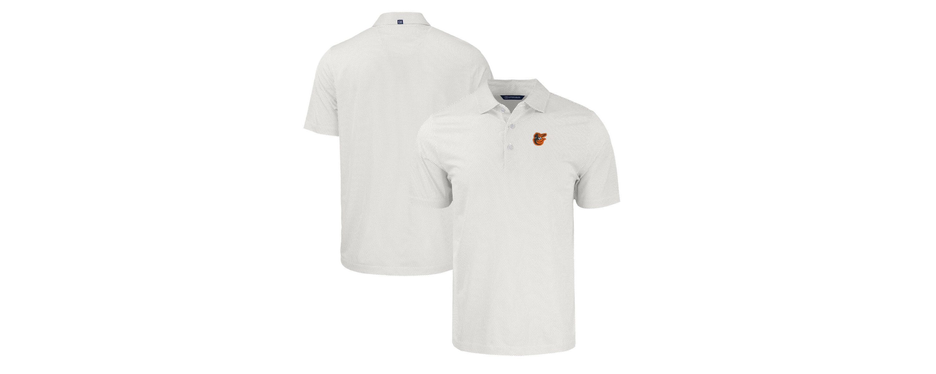 MLB Baltimore Orioles Pike Eco Symmetry Print Stretch Recycled Polo