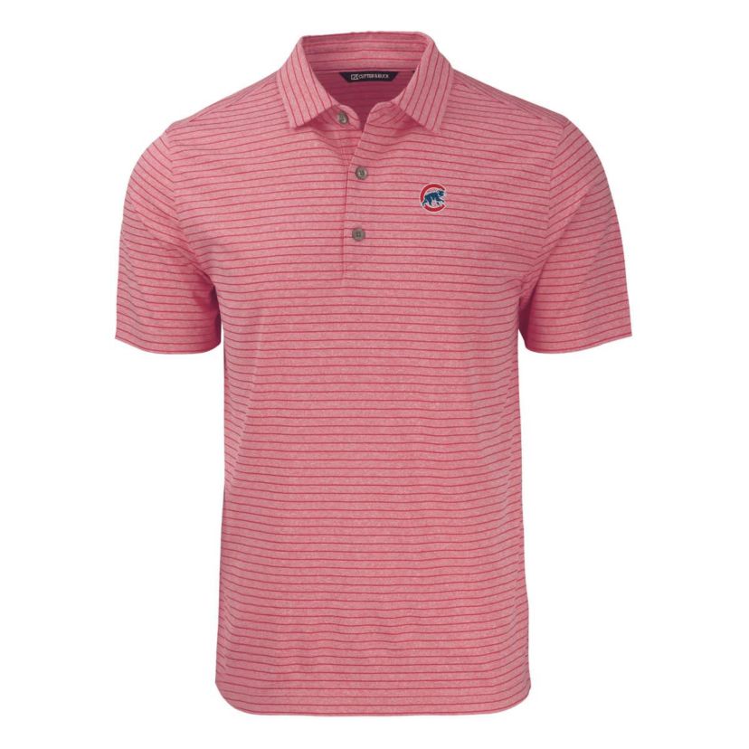 MLB Chicago Cubs Forge Eco ed Stripe Stretch Recycled Polo