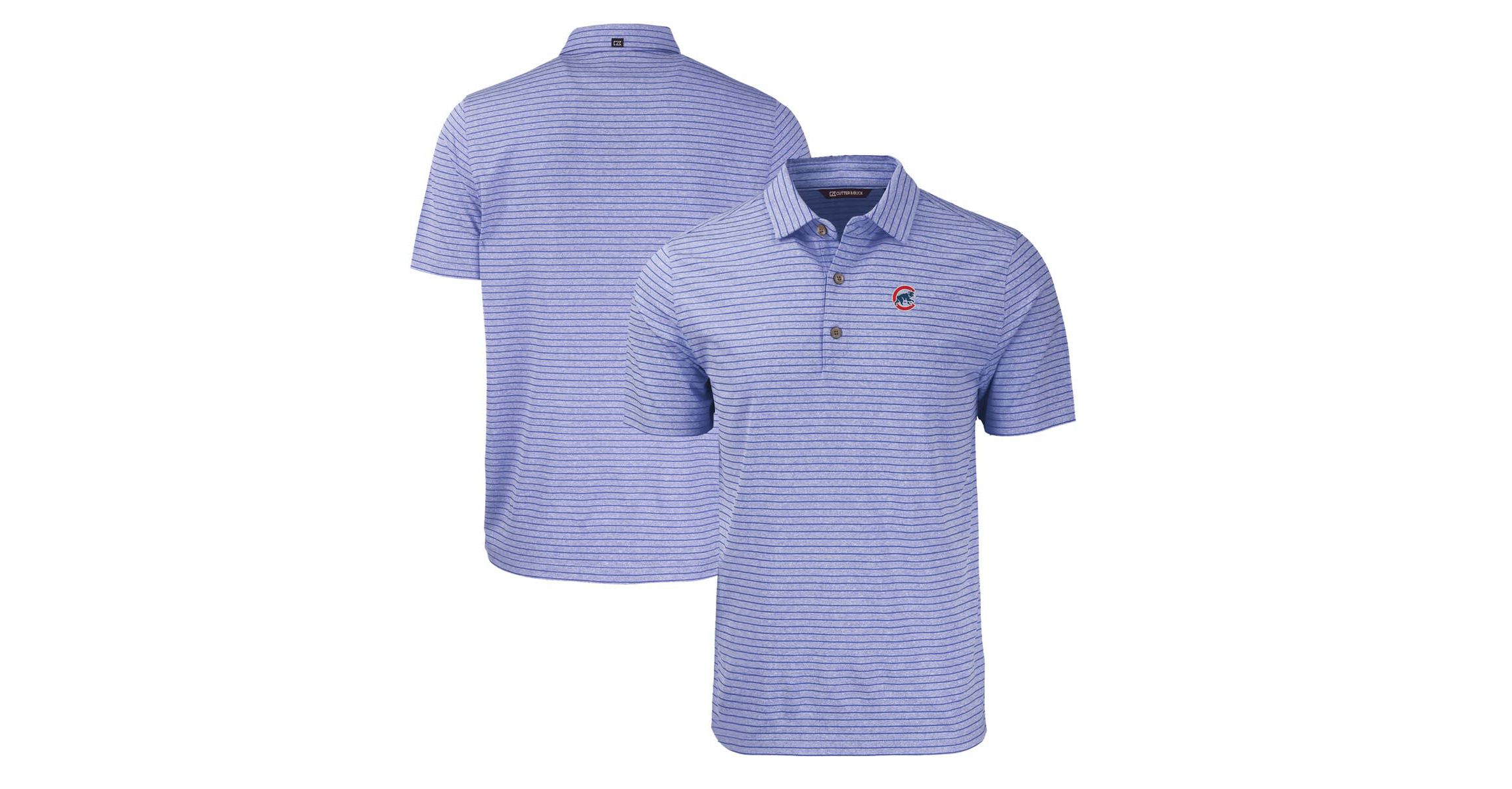 MLB Chicago Cubs Forge Eco ed Stripe Stretch Recycled Polo