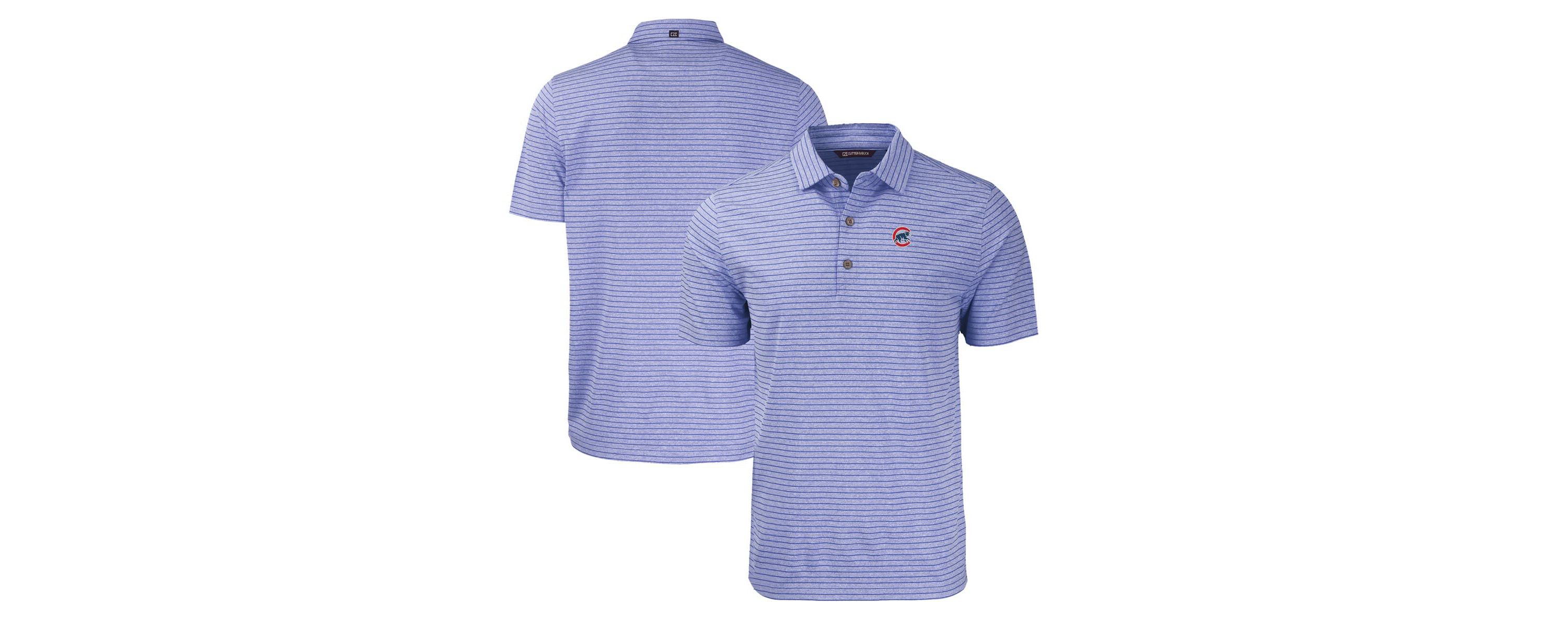 MLB Chicago Cubs Forge Eco ed Stripe Stretch Recycled Polo