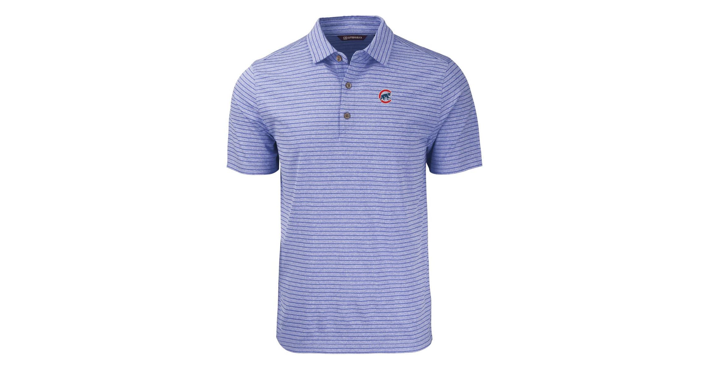 MLB Chicago Cubs Forge Eco ed Stripe Stretch Recycled Polo