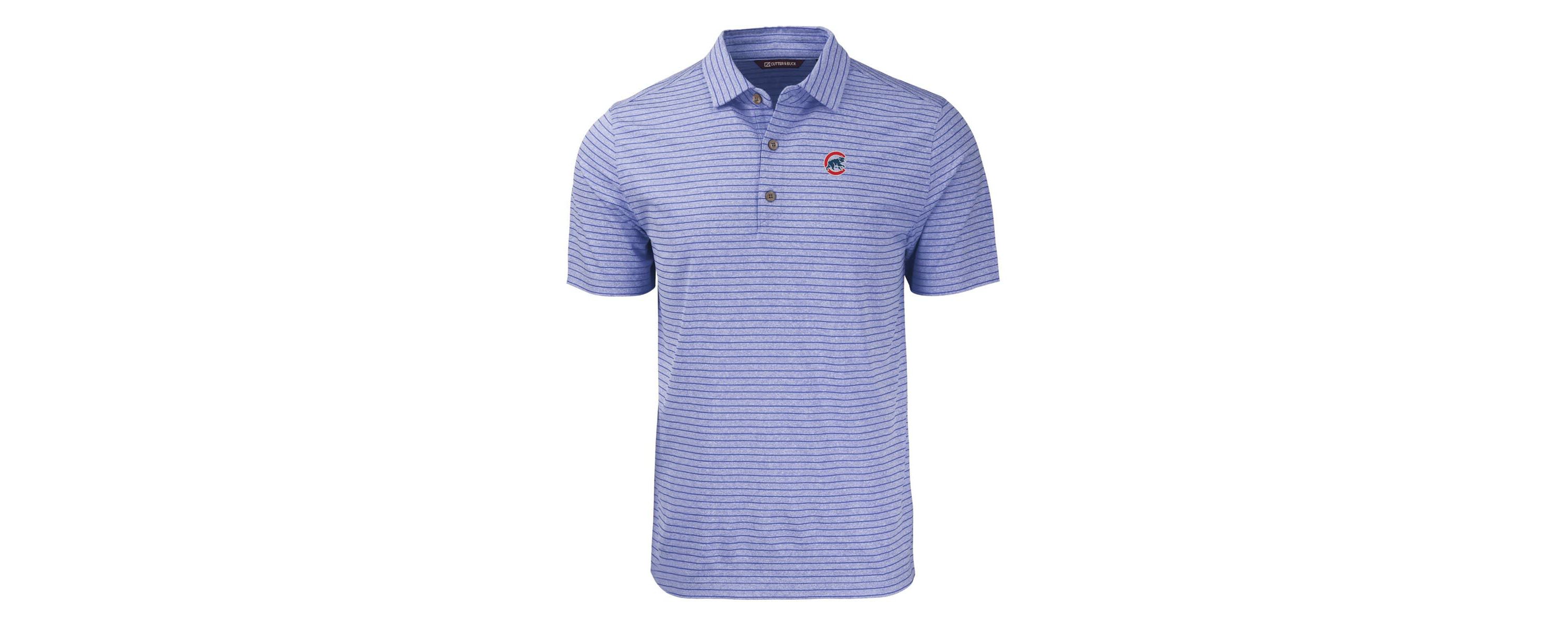MLB Chicago Cubs Forge Eco ed Stripe Stretch Recycled Polo