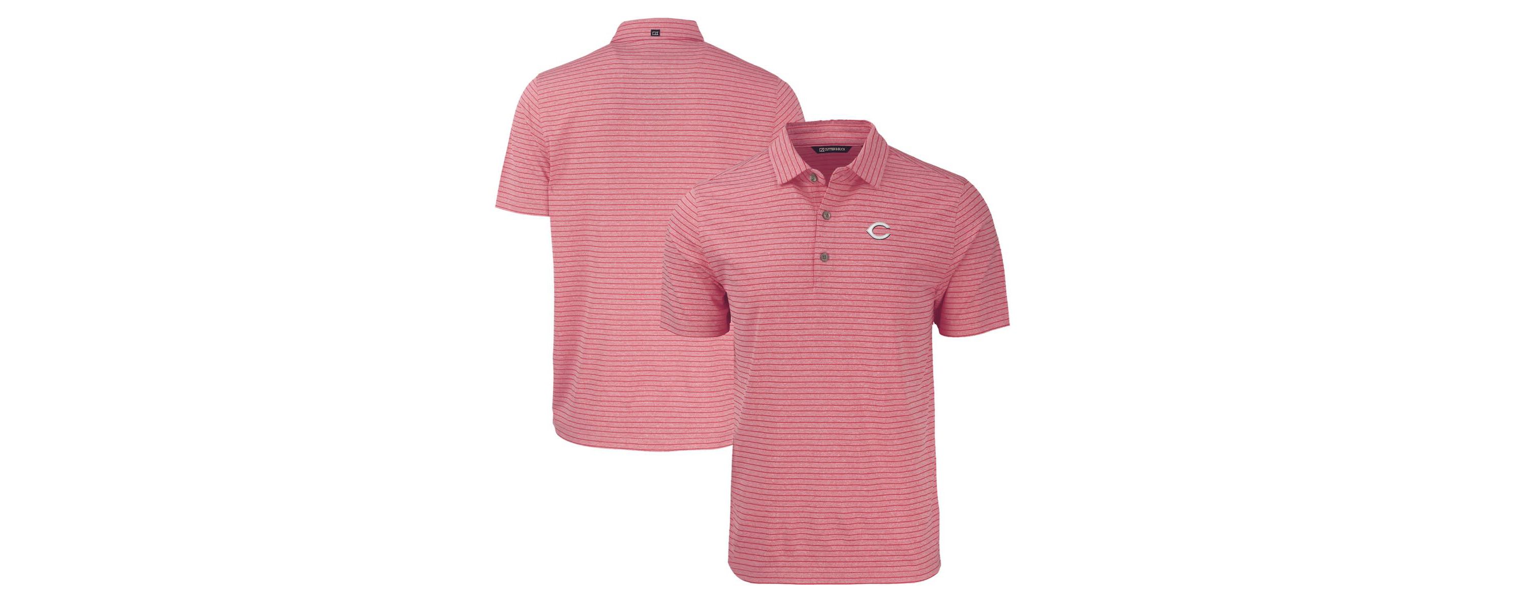 MLB Cincinnati Reds Forge Eco ed Stripe Stretch Recycled Polo