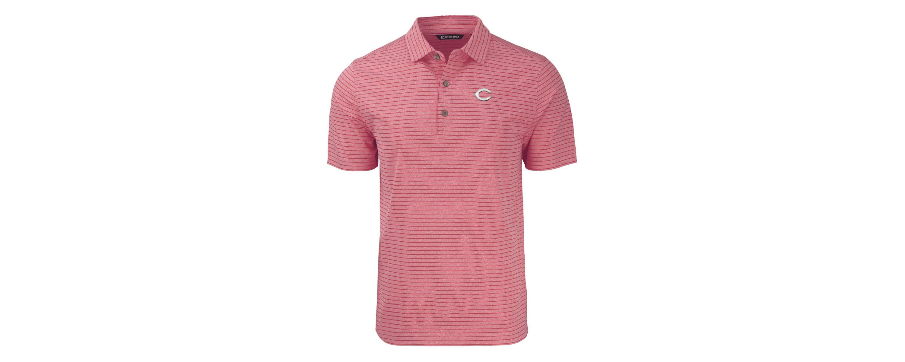 MLB Cincinnati Reds Forge Eco ed Stripe Stretch Recycled Polo