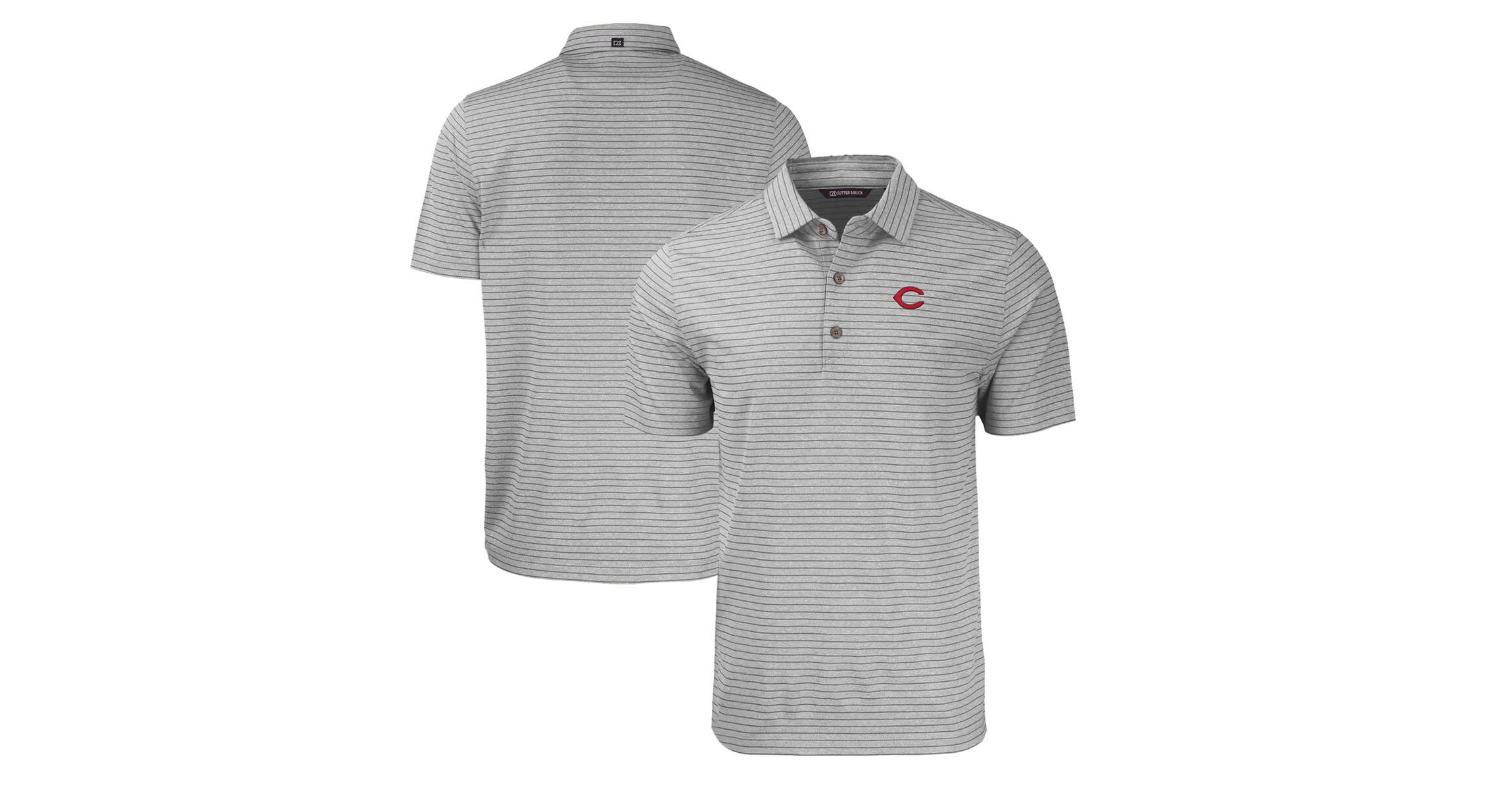 MLB Cincinnati Reds Forge Eco ed Stripe Stretch Recycled Polo