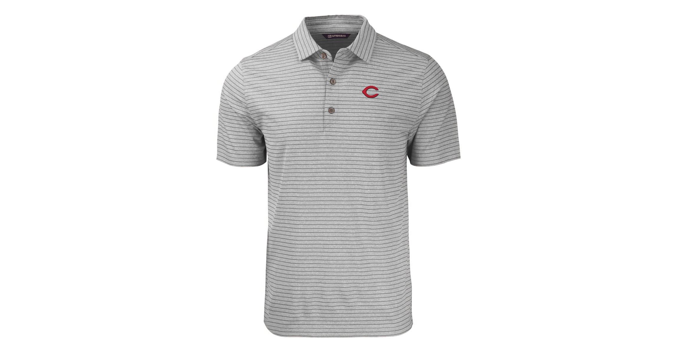 MLB Cincinnati Reds Forge Eco ed Stripe Stretch Recycled Polo