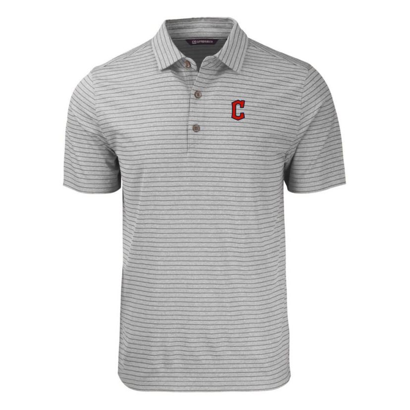 MLB Cleveland Guardians Forge Eco ed Stripe Stretch Recycled Polo