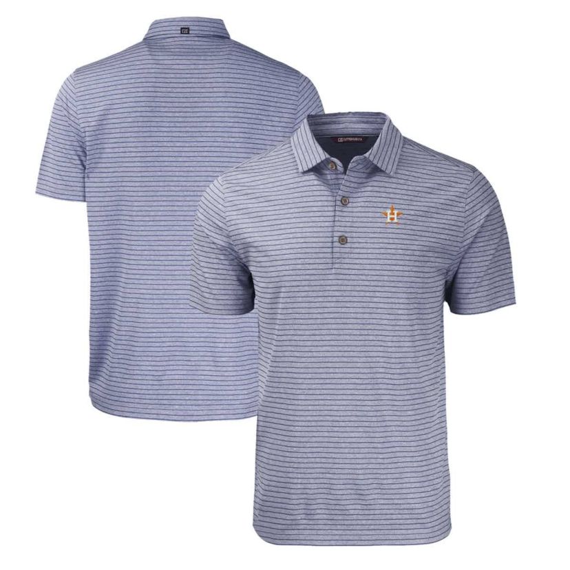 MLB Houston Astros Forge Eco ed Stripe Stretch Recycled Polo