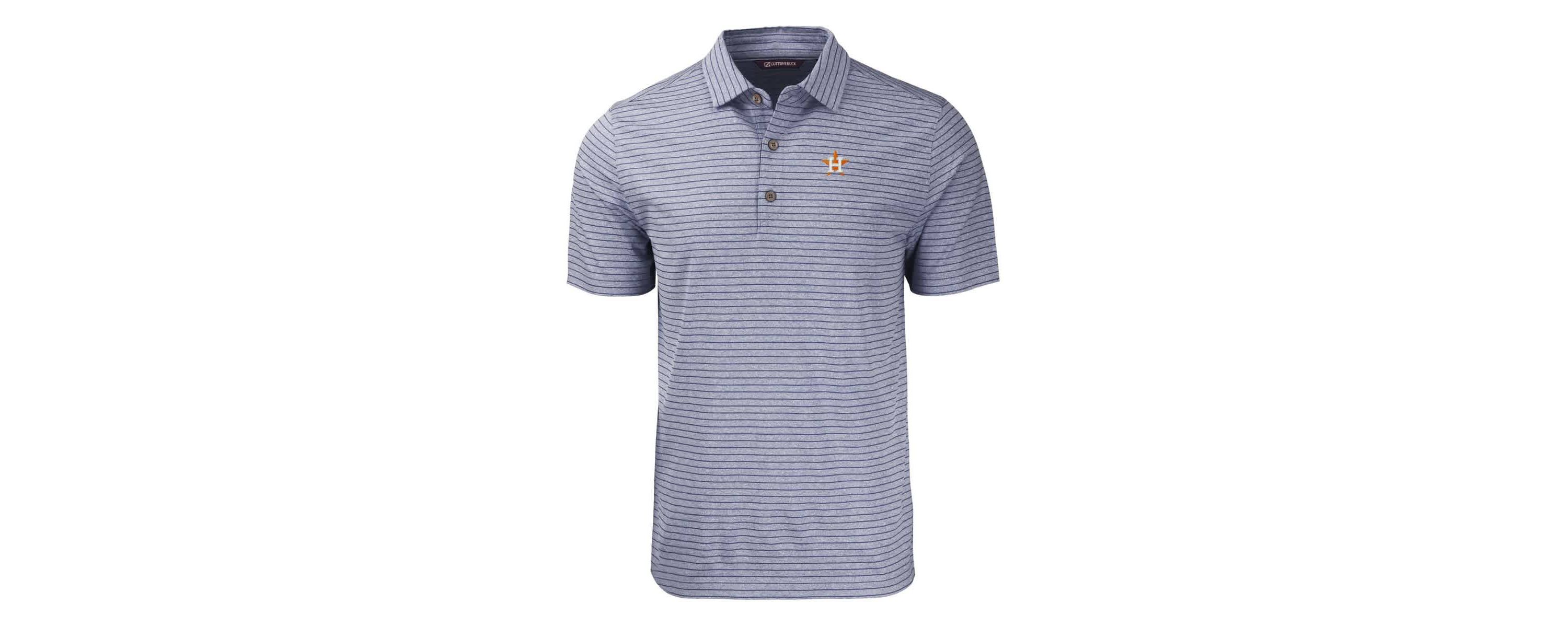 MLB Houston Astros Forge Eco ed Stripe Stretch Recycled Polo