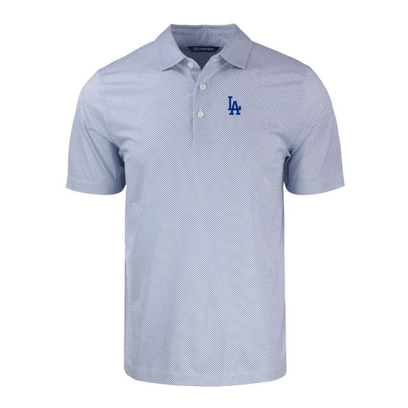 MLB Los Angeles Dodgers Pike Eco Symmetry Print Stretch Recycled Polo