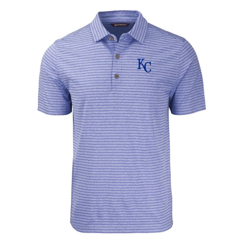 MLB Kansas City Royals Forge Eco ed Stripe Stretch Recycled Polo